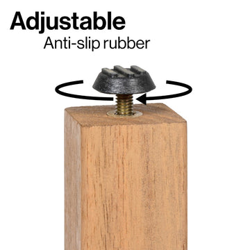 Tamlyn 15.75" Traditional Classic Slatted Solid Acacia Wood Indoor/Outdoor Shower Stool